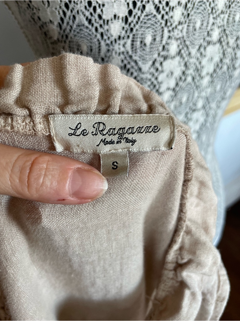 🌟 HOST PICK 💯 Linen European Summer Made Italy Oversized Tiered Midi Dress Small - Picture 9 of 10